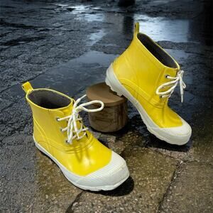 Wind River Women’s Size 7 Yellow/Cream Gardening/Rain Ankle Boots-Bad Weather